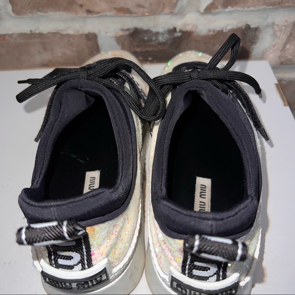Miu Miu Glitter Sneakers - Picture 6 of 8